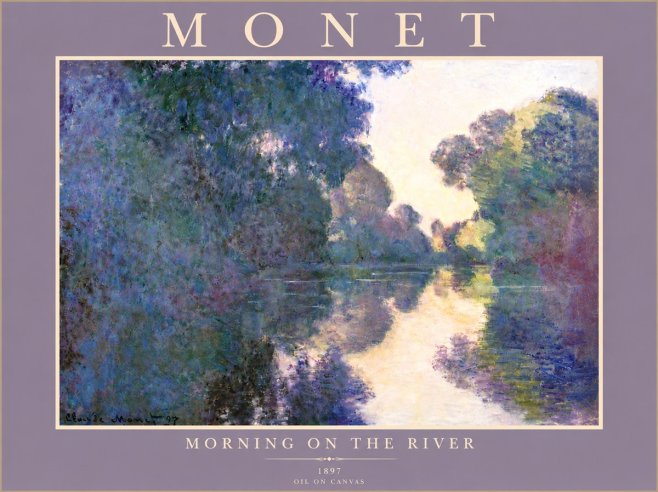 Monet Morning on the River No5 - Juliste
