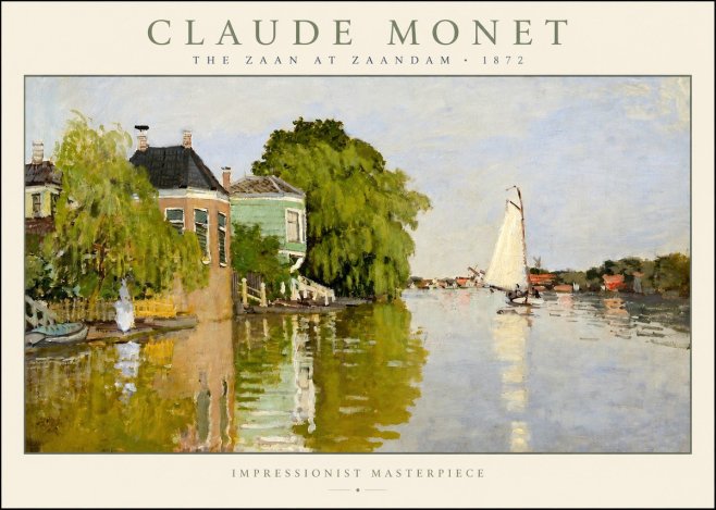 Monet The Zaan at Zaandam No2 - Juliste
