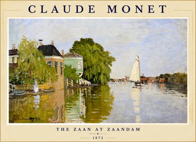 Monet The Zaan at Zaandam No4 - Juliste