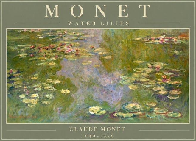 Monet Water Lilies V No2 - Juliste