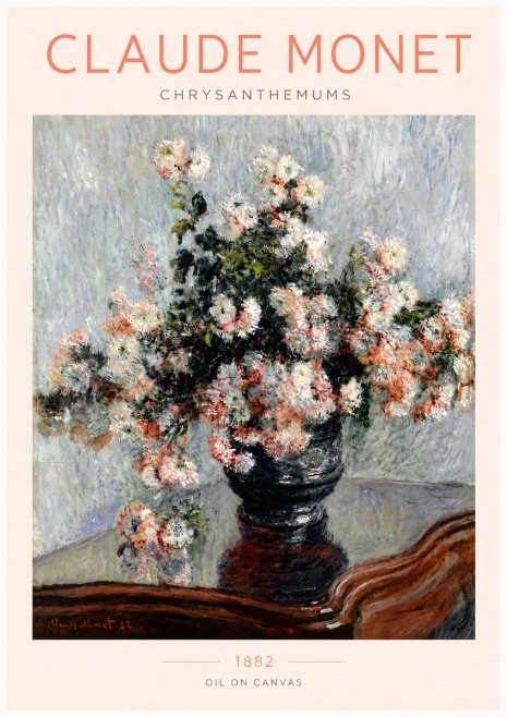 Monet Chrysanthemums No4 - Juliste