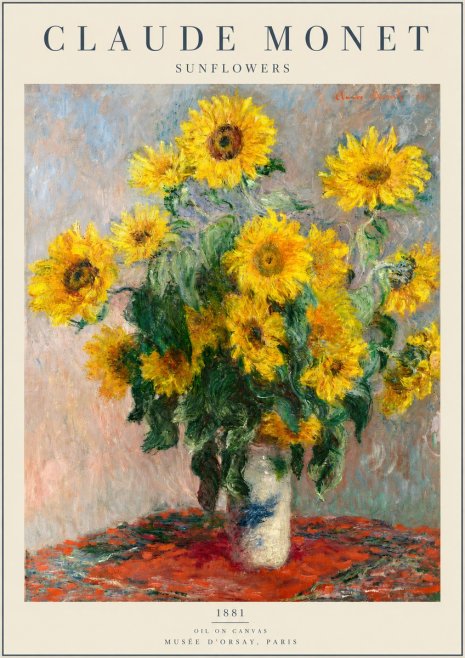 Monet Sunflowers No2 - Juliste