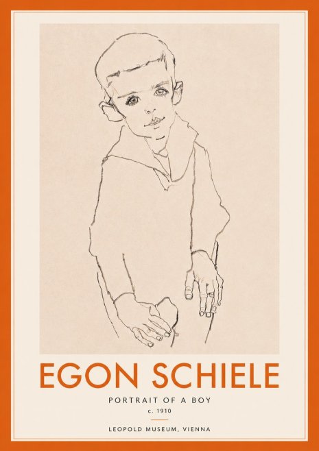 Schiele Portrait of a Boy No4 - Juliste