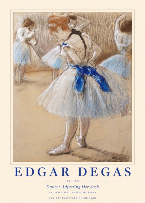 Edgar Degas Dancer Adjusting Her Sash No1 - Juliste