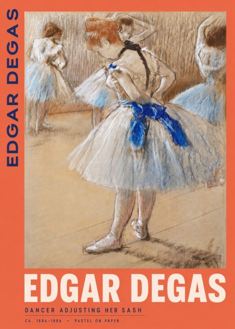 Edgar Degas Dancer Adjusting Her Sash No2 - Juliste