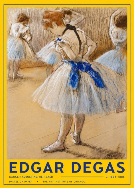 Edgar Degas Dancer Adjusting Her Sash No4 - Juliste