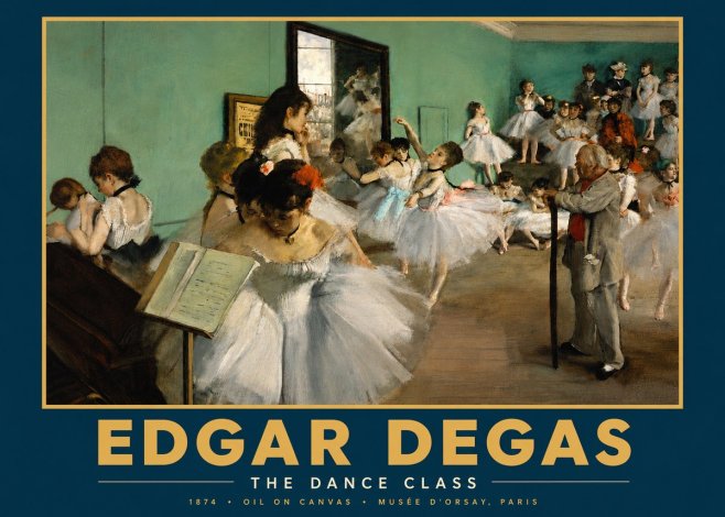 Edgar Degas The Dance Class I No4 - Juliste