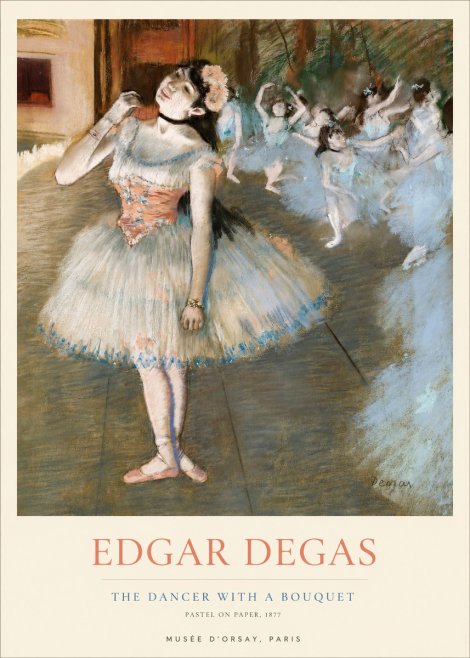 Edgar Degas The Dancer with a Bouquet No1 - Juliste