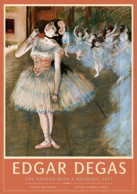 Edgar Degas The Dancer with a Bouquet No5 - Juliste