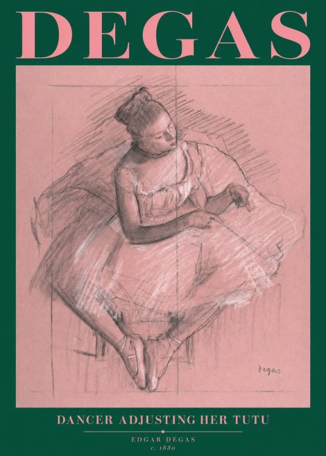 Edgar Degas Dancer Adjusting Her Tutu No2 - Juliste