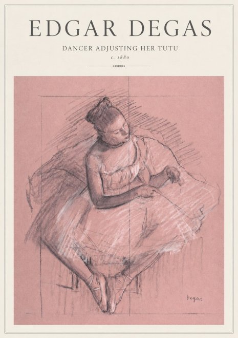 Edgar Degas Dancer Adjusting Her Tutu No3 - Juliste