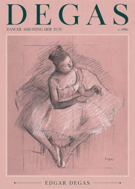 Edgar Degas Dancer Adjusting Her Tutu No4 - Juliste
