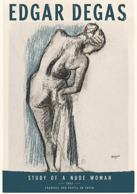Edgar Degas Study of a Nude Woman II No3 - Juliste