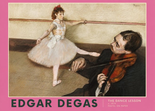 Edgar Degas The Dance Lesson No2 - Juliste