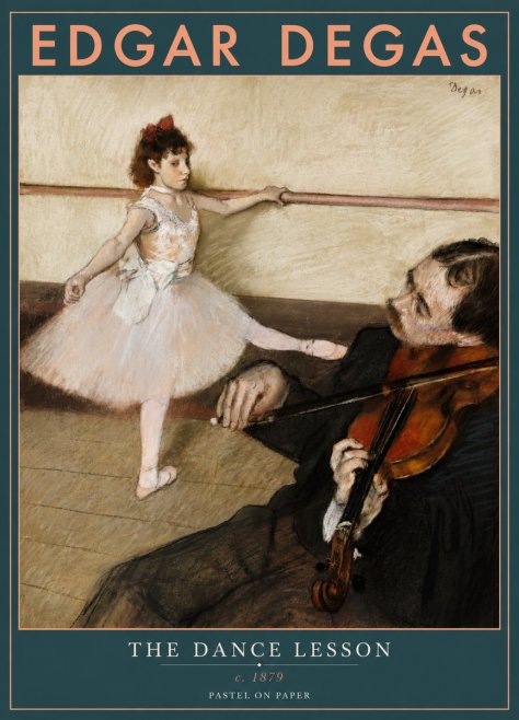 Edgar Degas The Dance Lesson No4 - Juliste