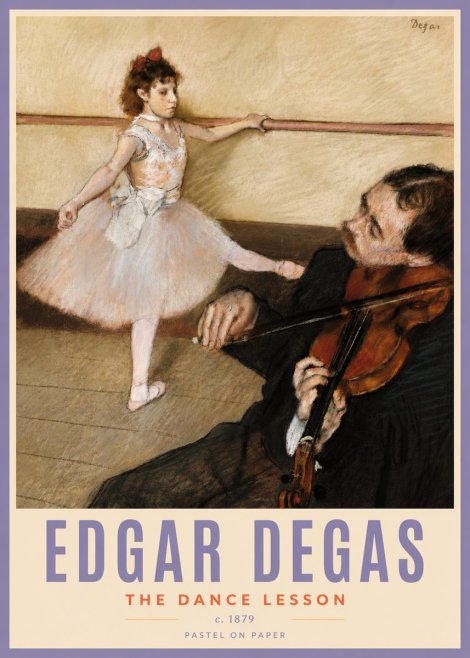 Edgar Degas The Dance Lesson No5 - Juliste