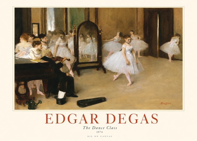 Edgar Degas The Dance Class II No1 - Juliste