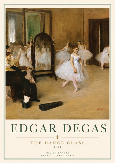 Edgar Degas The Dance Class II No3 - Juliste