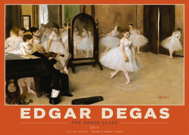 Edgar Degas The Dance Class II No5 - Juliste