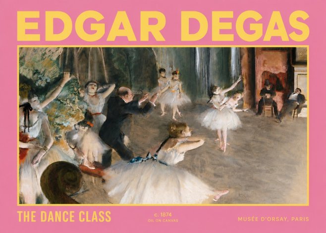 Edgar Degas The Dance Class III No2 - Juliste