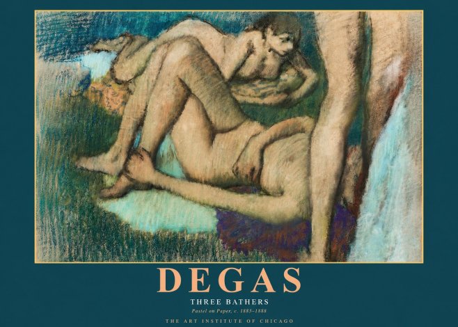 Edgar Degas Three Bathers No2 - Juliste