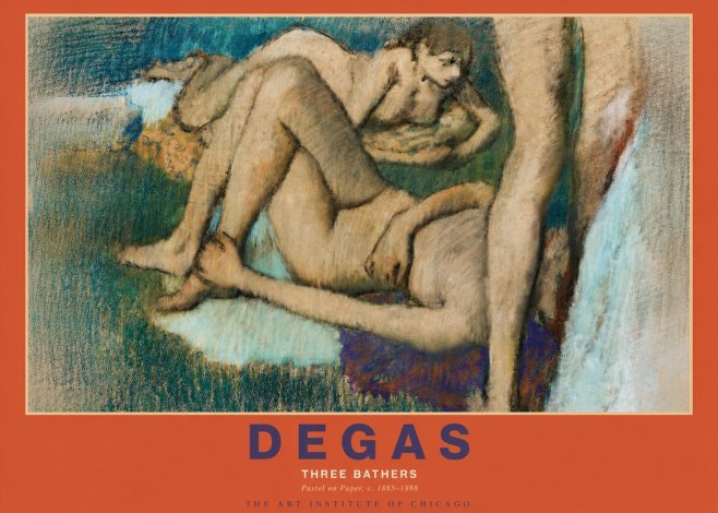 Edgar Degas Three Bathers No3 - Juliste