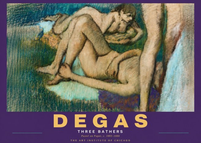 Edgar Degas Three Bathers No5 - Juliste