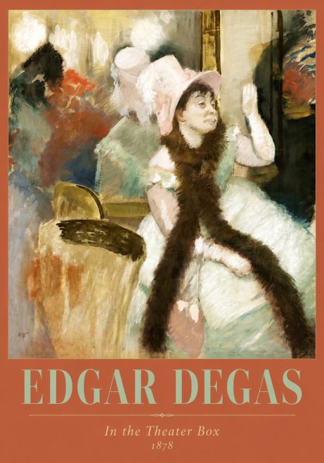 Edgar Degas In the Theater Box No2 - Juliste