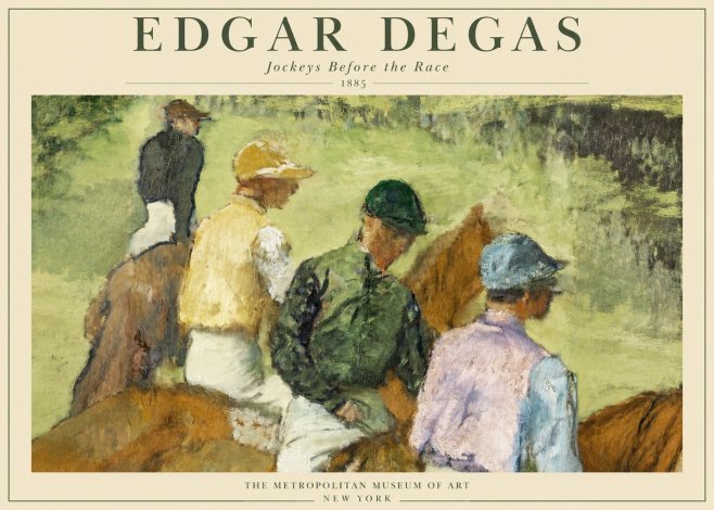 Edgar Degas Jockeys Before the Race No1 - Juliste