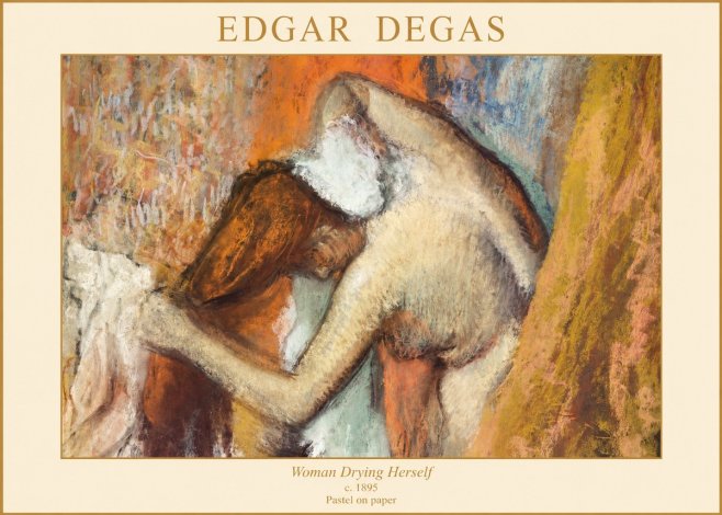 Edgar Degas Woman Drying Herself I No1 - Juliste
