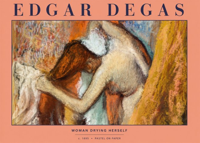 Edgar Degas Woman Drying Herself I No2 - Juliste