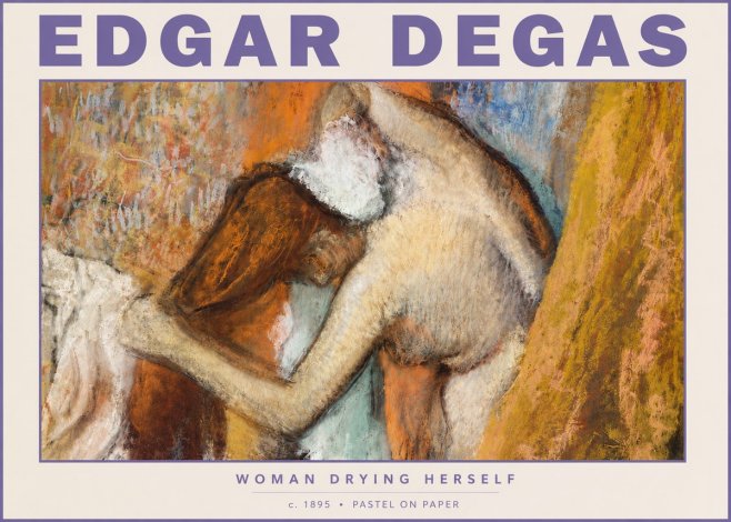Edgar Degas Woman Drying Herself I No5 - Juliste