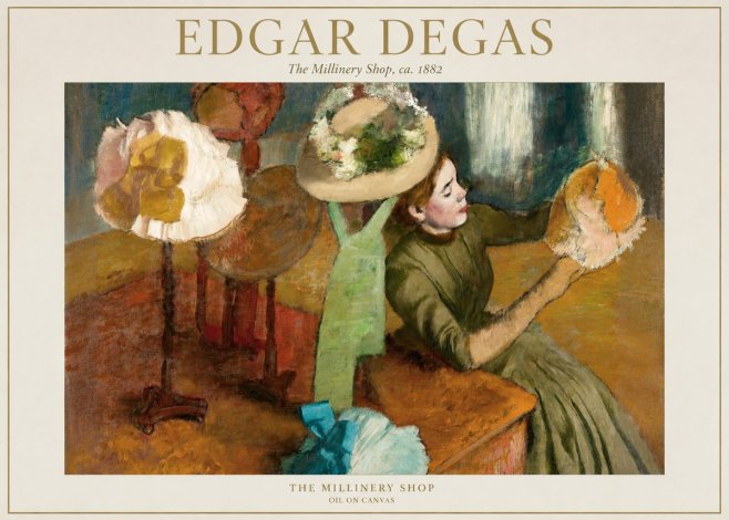 Edgar Degas The Millinery Shop, Ca. 1882 No1 - Juliste