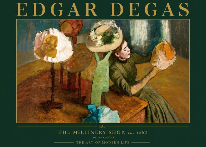 Edgar Degas The Millinery Shop, Ca. 1882 No4 - Juliste