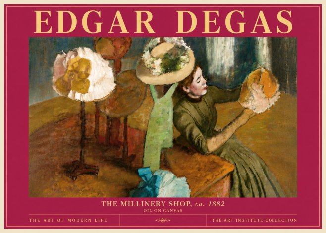 Edgar Degas The Millinery Shop, Ca. 1882 No6 - Juliste