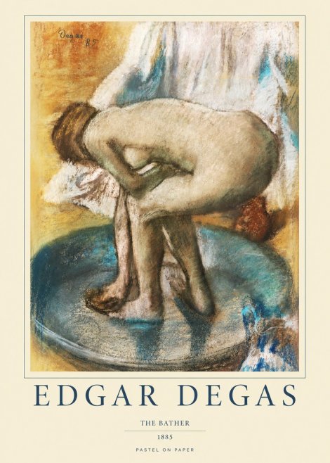 Edgar Degas The Bather No1 - Juliste