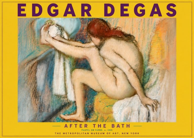 Edgar Degas After the Bath II No4 - Juliste
