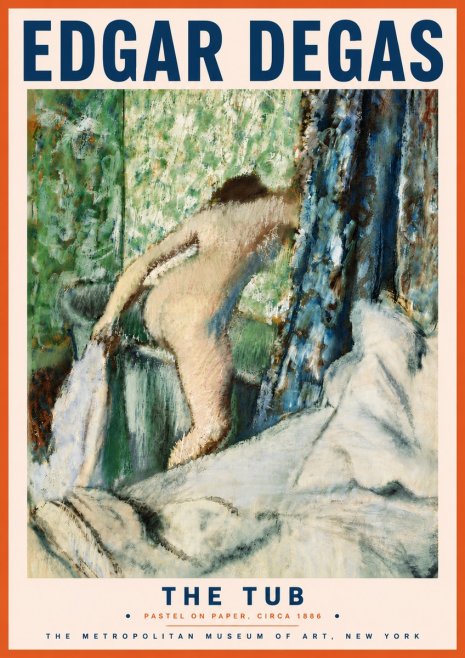 Edgar Degas The Tub No6 - Juliste