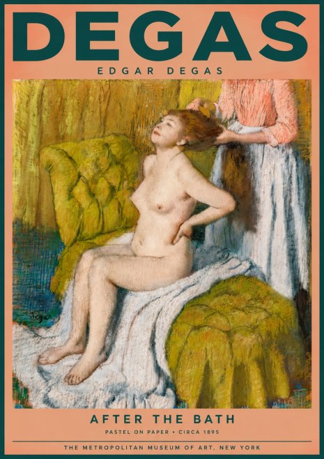 Edgar Degas After the Bath III No2 - Juliste