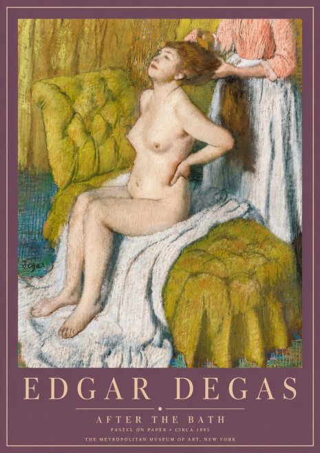 Edgar Degas After the Bath III No3 - Juliste