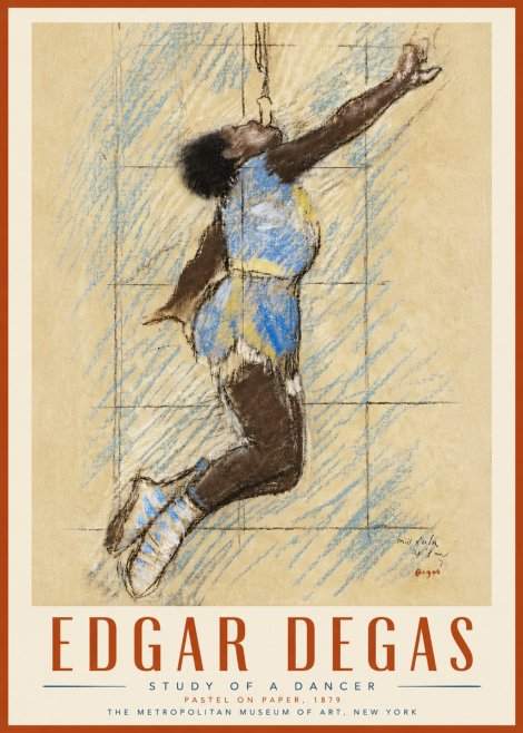 Edgar Degas Study of a Dancer No6 - Juliste