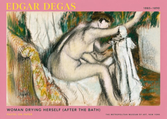 Edgar Degas Woman Drying Herself (After the Bath) No4 - Juliste