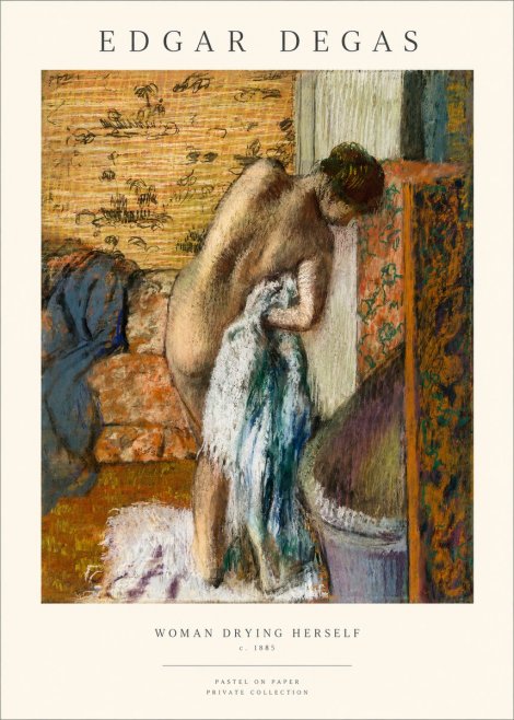 Edgar Degas Woman Drying Herself II No1 - Juliste