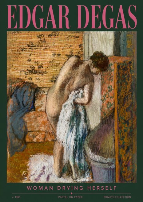 Edgar Degas Woman Drying Herself II No3 - Juliste