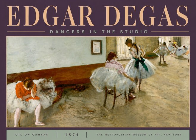 Edgar Degas Dancers in the Studio No6 - Juliste