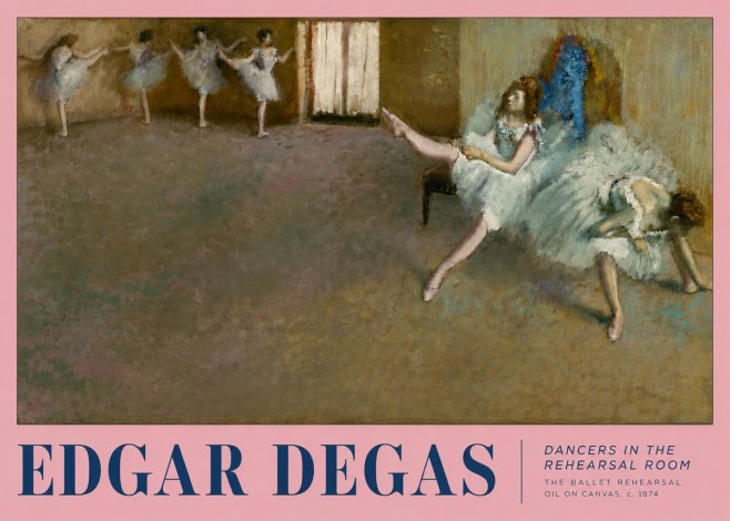 Edgar Degas The Ballet Rehearsal No2 - Juliste
