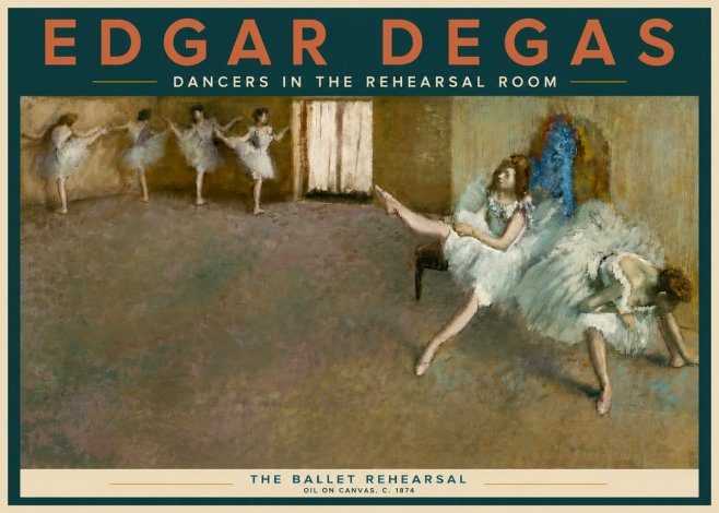 Edgar Degas The Ballet Rehearsal No3 - Juliste