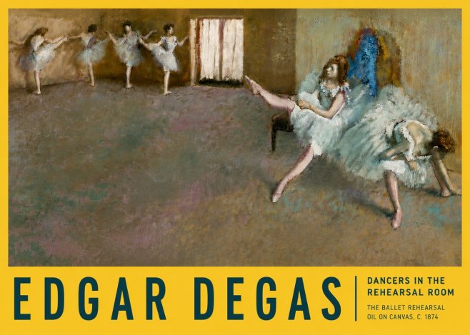 Edgar Degas The Ballet Rehearsal No5 - Juliste