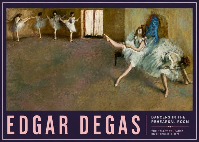 Edgar Degas The Ballet Rehearsal No6 - Juliste