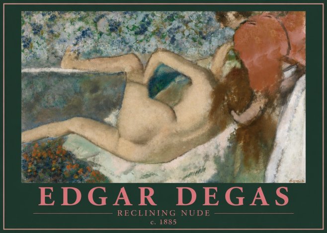 Edgar Degas Reclining Nude No2 - Juliste